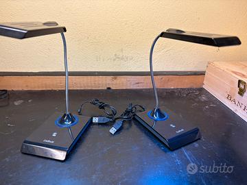 Coppia di lampade, abat-jour, ricaricabili LED