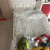 Lettino ikea Kritter con materasso e coprimaterass