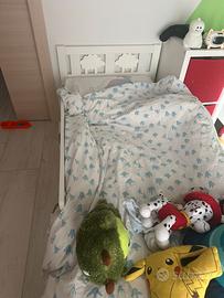 Lettino ikea Kritter con materasso e coprimaterass