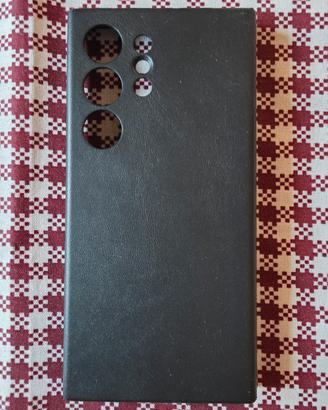 cover Samsung s24 ultra pelle nera.