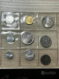 9 Monete Lira anni 1970 CON 1000lire e 500lire ARG