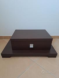 Comodino 60x40 mogano scuro
