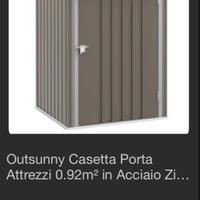 Casetta portaattrezzi da esterno