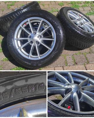 Set Cerchi con pneumatici (datati) 205/55R16