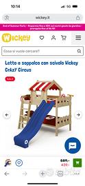 Letto a soppalco Wickey