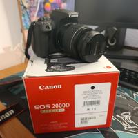 Canon EOS 2000D + KIT + MEMORIA 16GB