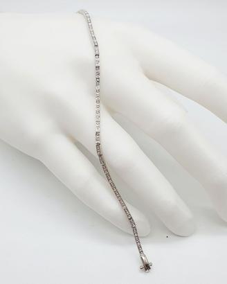 COD.1774.25 BRACCIALE TENNIS ORO BIANCO E DIAMANTI