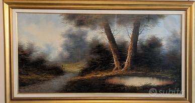 Quadro olio su tela di Salani