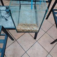 Acquario in vetro 60 LT + accessori