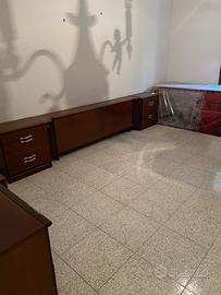 Testata letto matr. Comodini con luci + altro