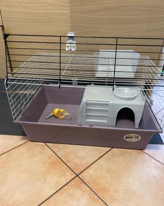 Gabbia per porcellini d’india/cavie con accessori