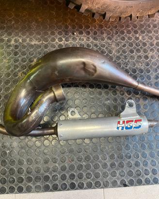 Scarico completo honda cr 125 hgs