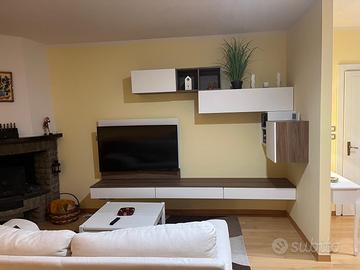 Mobile componibile + specchio e consolle