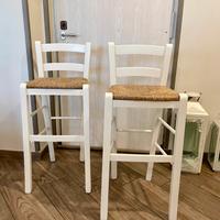 Sgabello bianco - Provenzale Shabby