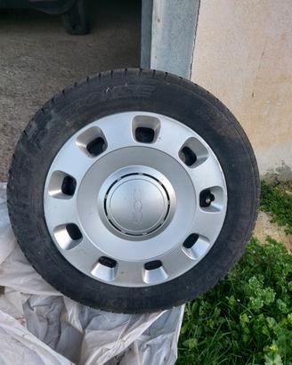cerchio e gomme fiat 500