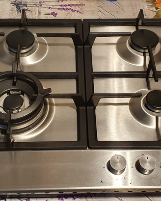 Piano cottura Beko mod. HAW642C5SX piastre ghisa