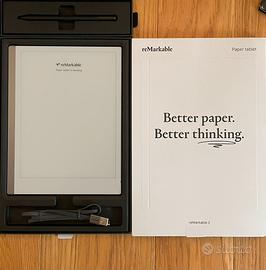 Paper tablet reMarkable 2 + marker plus + cover