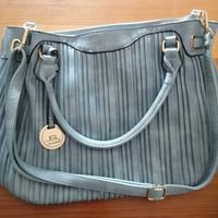 Borsa ecopelle azzurra