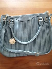 Borsa ecopelle azzurra