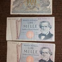 Banconote e monete vecchie lire
