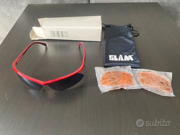 Occhiali da bici marca Slam nuovi mai utilizzati