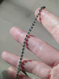 bracciale tennis donna - Swarovski e argento