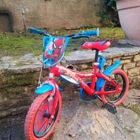Bici spiderman per bambini