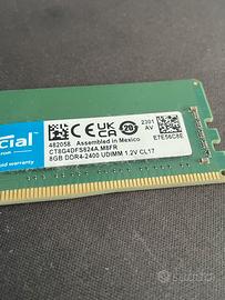 Ram 8GB crucial 2400mhz
