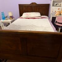 Letto una piazza e mezzo con rete senza materasso