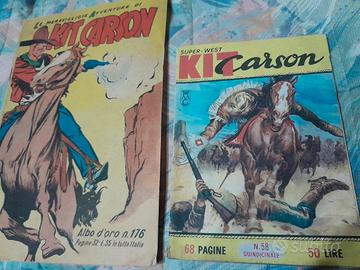 2 rari fumetti d epoca kit carson albertarelli 