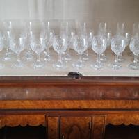 servizio da 12 bicchieri in cristallo 