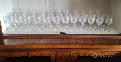 servizio da 12 bicchieri in cristallo 
