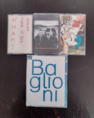 Musicassette: Wham, U2, 883, Baglioni