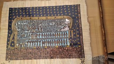 Papiro egizio con cornice