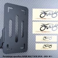 Portatarga specifico AVDB BOLT SCR 2016 - 2021 M 1