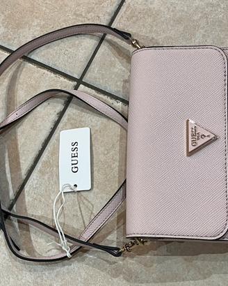 Borsa Guess rosa cipria tracolla