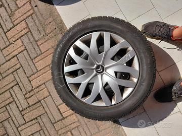 Set 4 cerchi originali Citroen con gomme invernal