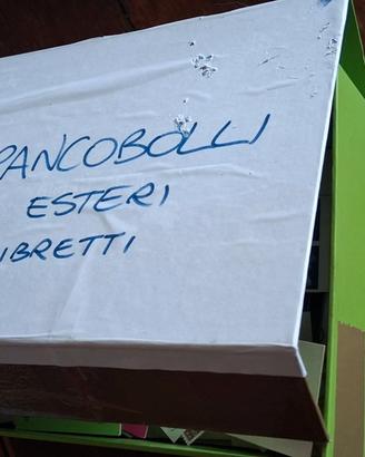 SCATOLA FRANCOBOLLI E LIBRETTI