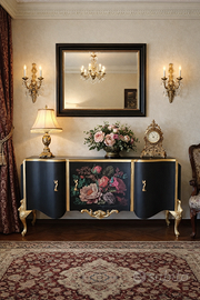Elegante Madia credenza dipinta a mano