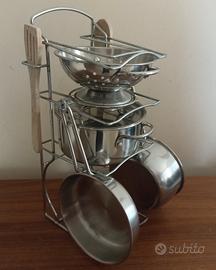 Set cucina in acciao