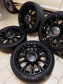 Set 4 ruote + cerchioni originali fiat 500 16”