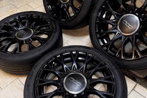 Set 4 ruote + cerchioni originali fiat 500 16”