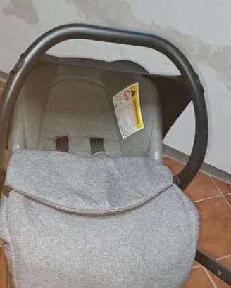 duo passeggino grigio e rosa
