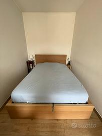 Letto MALM Ikea con contenitore