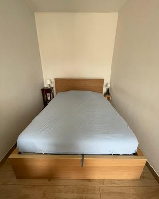Letto MALM Ikea con contenitore