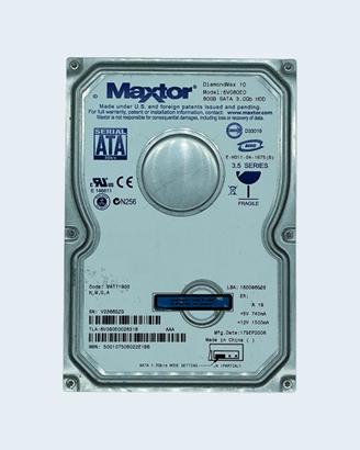 Hard Disk Maxtor 80GB SATA DiamondMax 10 Testato