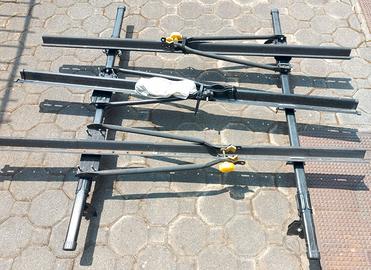 Barre portatutto con 3 porta bici