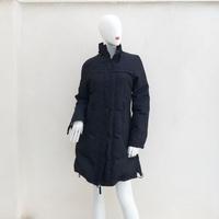 Piumino/ Parka  nero   in  tela  S/ M. Sisley