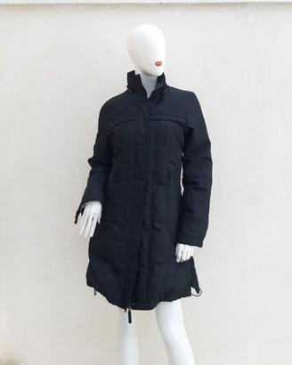 Piumino/ Parka  nero   in  tela  S/ M. Sisley
