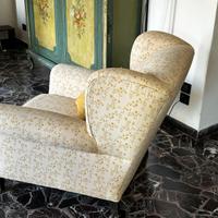 POLTRONE STILE BERGERE CON POUF